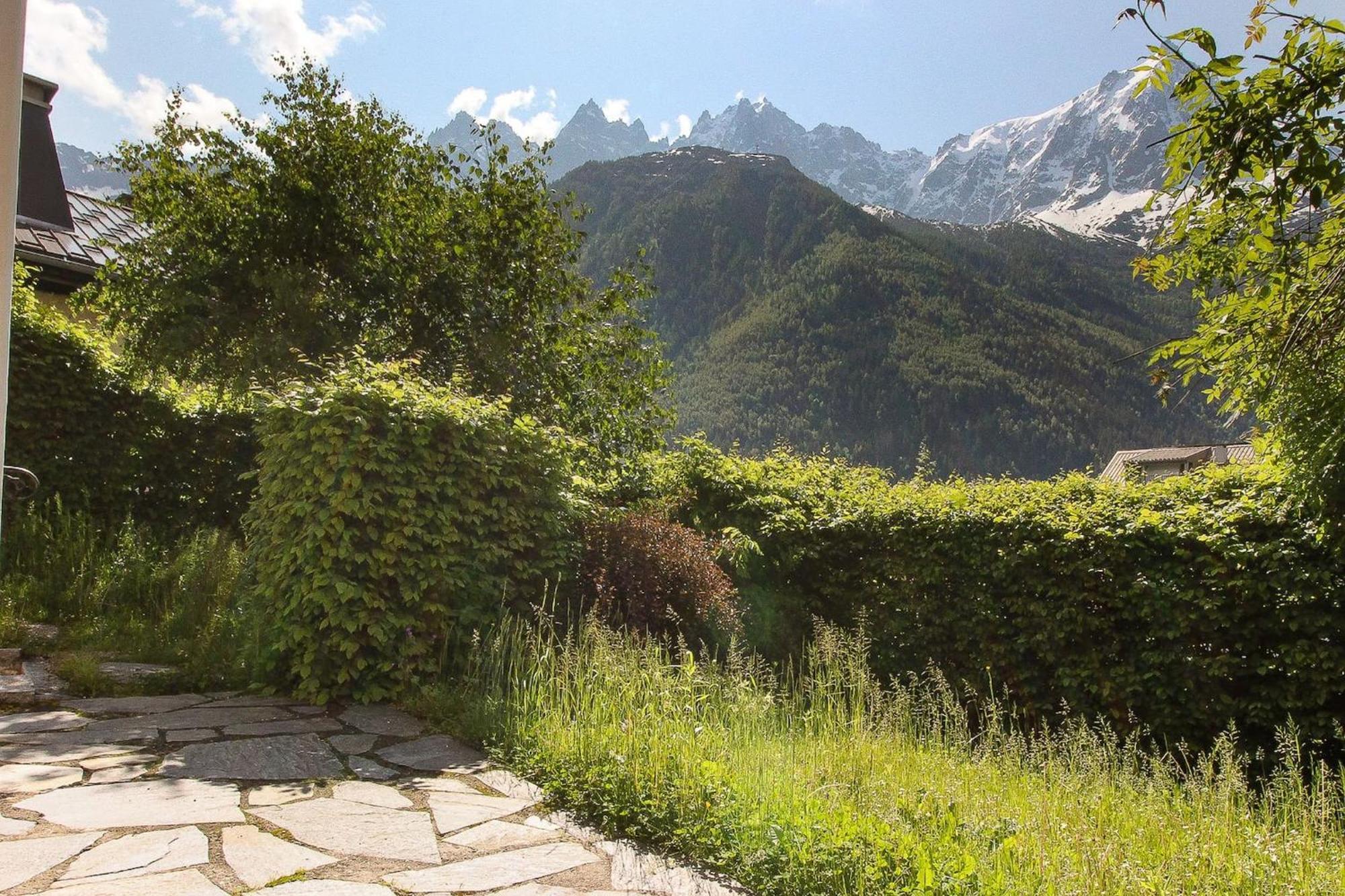 Les Alpins - Centre De Chamonix - Renove Avec Jardin Et Vue Imprenable Sur Le Montblanc Apartment Екстериор снимка