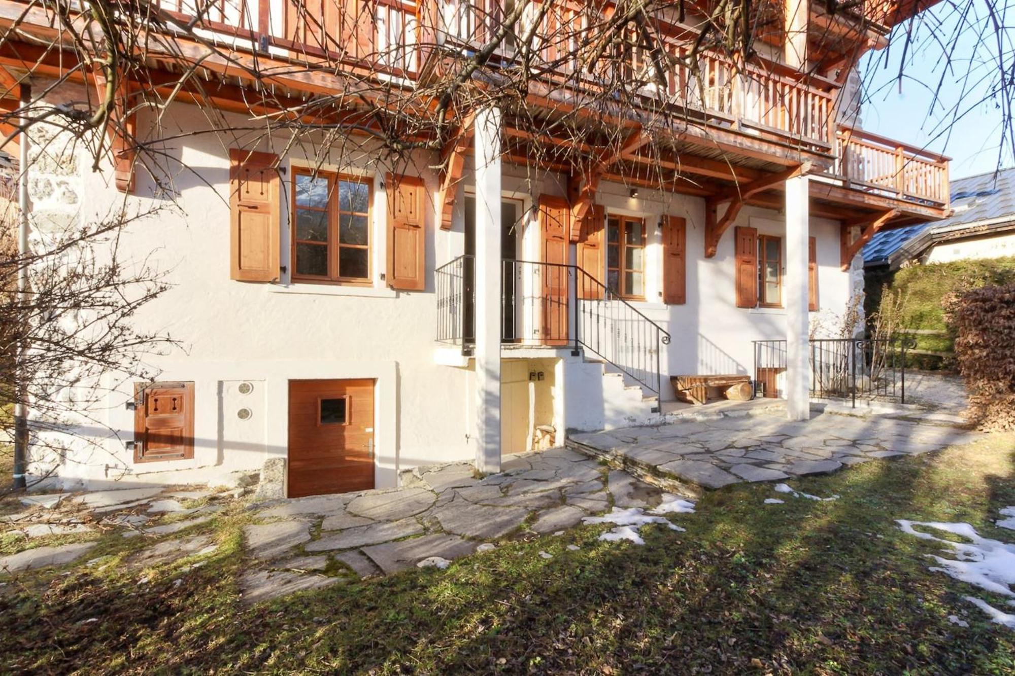 Les Alpins - Centre De Chamonix - Renove Avec Jardin Et Vue Imprenable Sur Le Montblanc Apartment Екстериор снимка